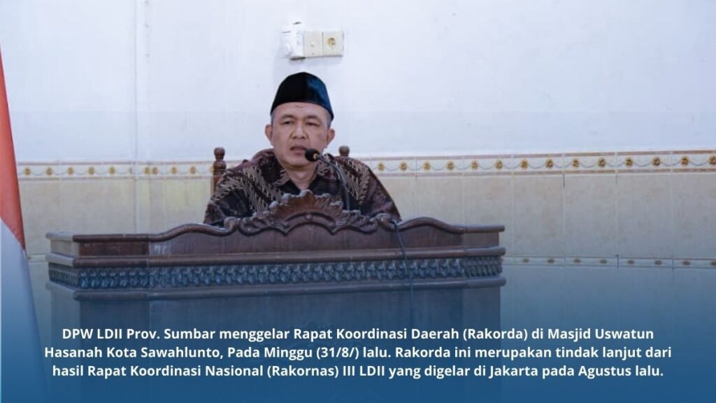 DPW LDII Sumbar Gelar Rapat Koordinasi, Tindaklanjuti Hasil Rakornas